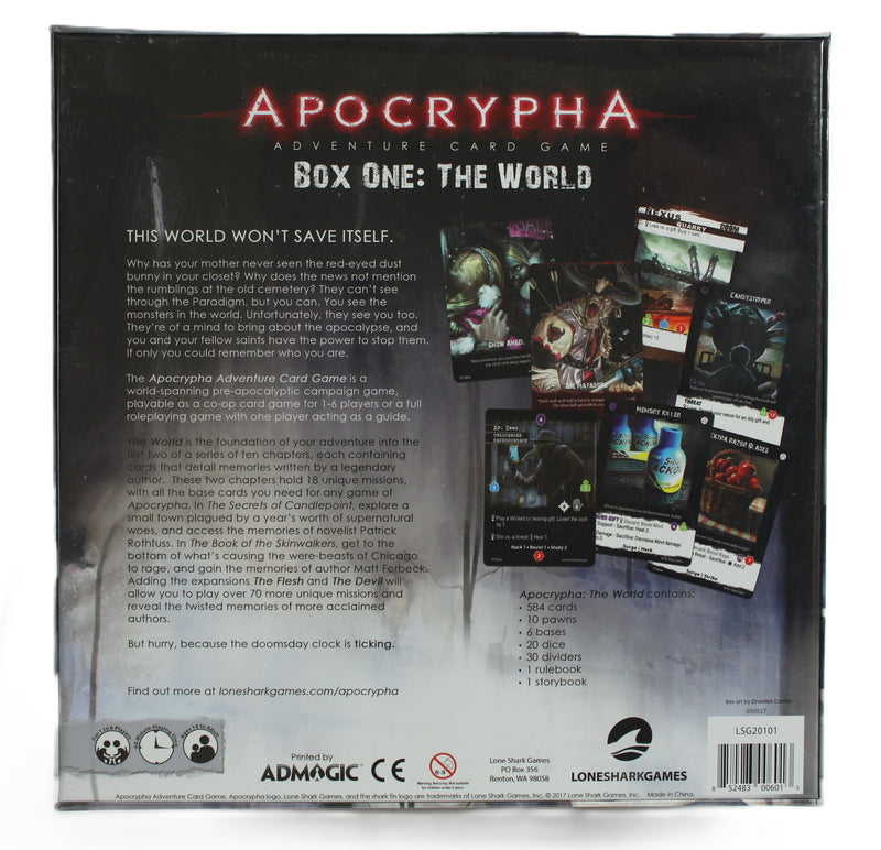 Apocrypha Adventure Card Game: Box One – The World – New & Sealed