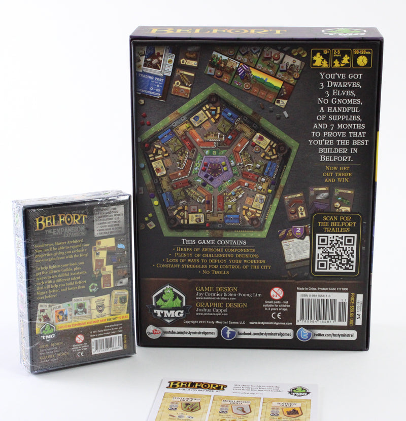 Belfort + Belfort Expansion + Guild Promo Pack #1 Bundle (Like New)