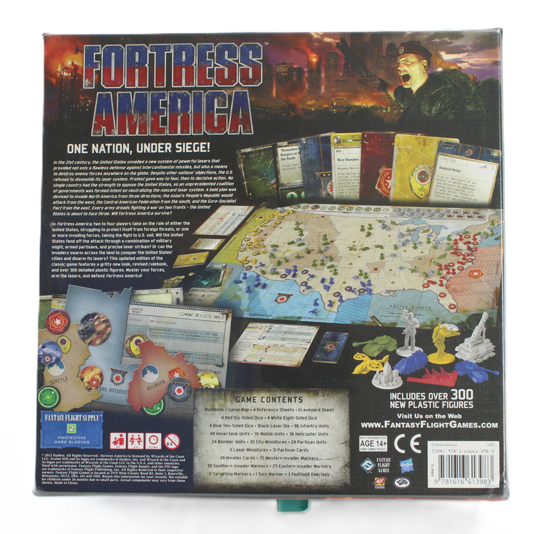 Fortress America (2012) Fantasy Flight Games Board Game Factory Sealed Strategy War Game
