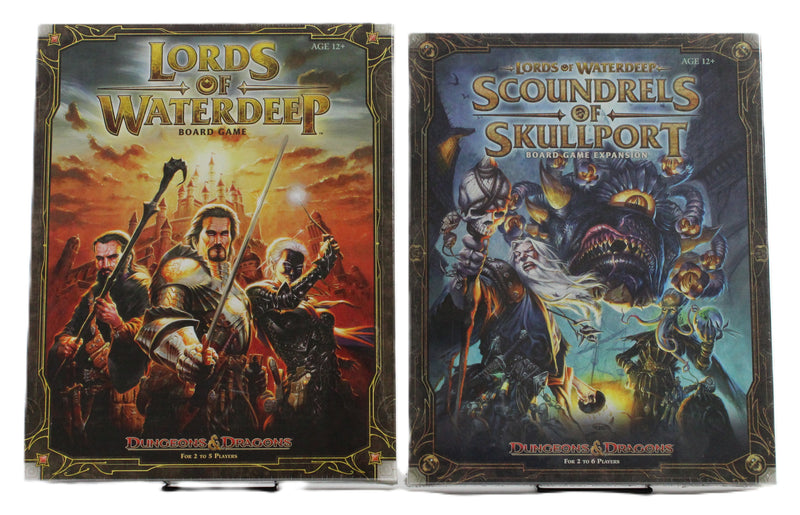 Lords of Waterdeep + Scoundrels of Skullport Expansion Bundle (New & Sealed) – Dungeons & Dragons Strategy Board Game