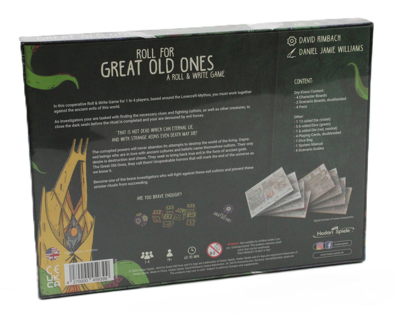 Roll for Great Old Ones: A Roll & Write Game (2023) – Cooperative Horror Dice Board Game