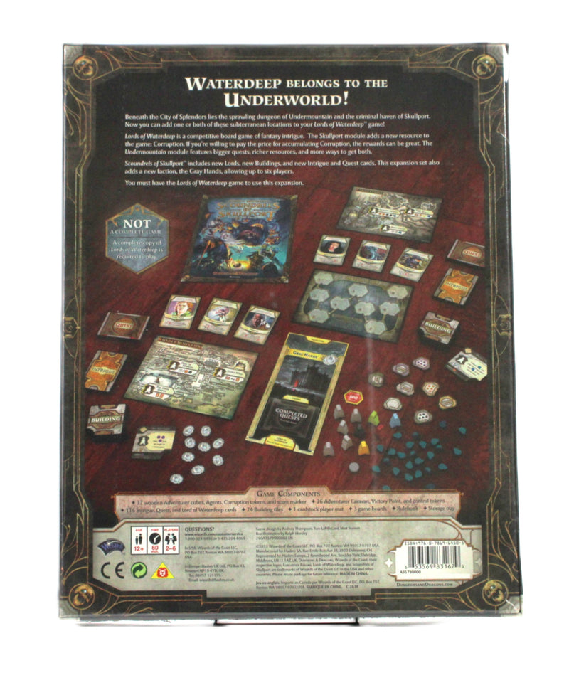 Lords of Waterdeep: Scoundrels of Skullport Expansion (New & Sealed) – Dungeons & Dragons Strategy Game