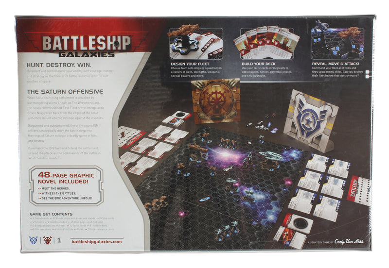 Battleship Galaxies: The Saturn Offensive (New & Sealed) – Avalon Hill Space Strategy Board Game