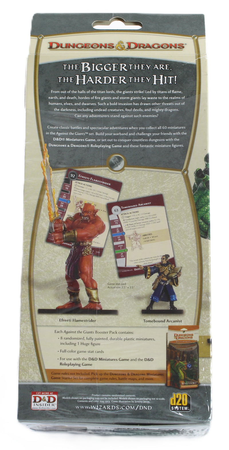Dungeons & Dragons Miniatures: Against the Giants Booster Pack (Factory Sealed) – Wizards of the Coast (2008)