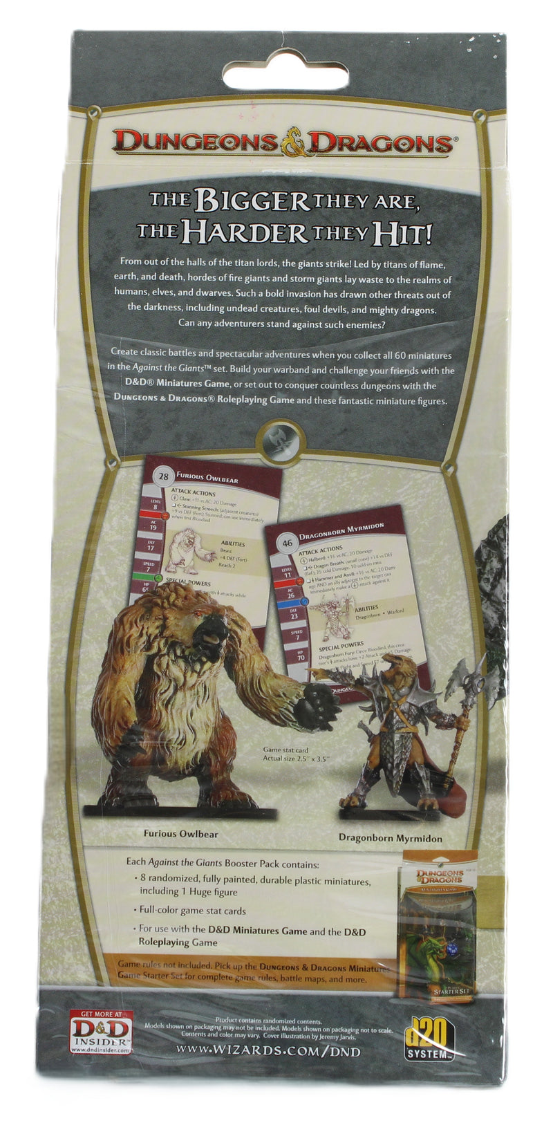 Dungeons & Dragons Miniatures: Against the Giants Booster Pack (Factory Sealed) – Wizards of the Coast (2008)
