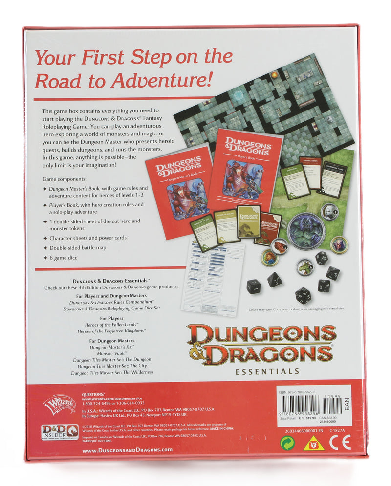 Dungeons & Dragons Fantasy Roleplaying Game Starter Set Red Box (4th Edition) New Sealed