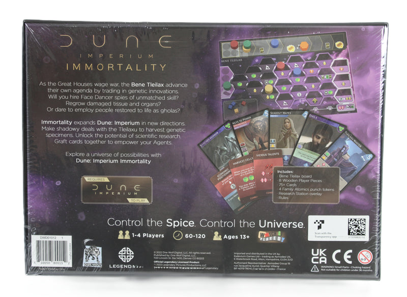 Dune: Imperium – Immortality Expansion (New & Sealed) – Dire Wolf Strategy Board Game