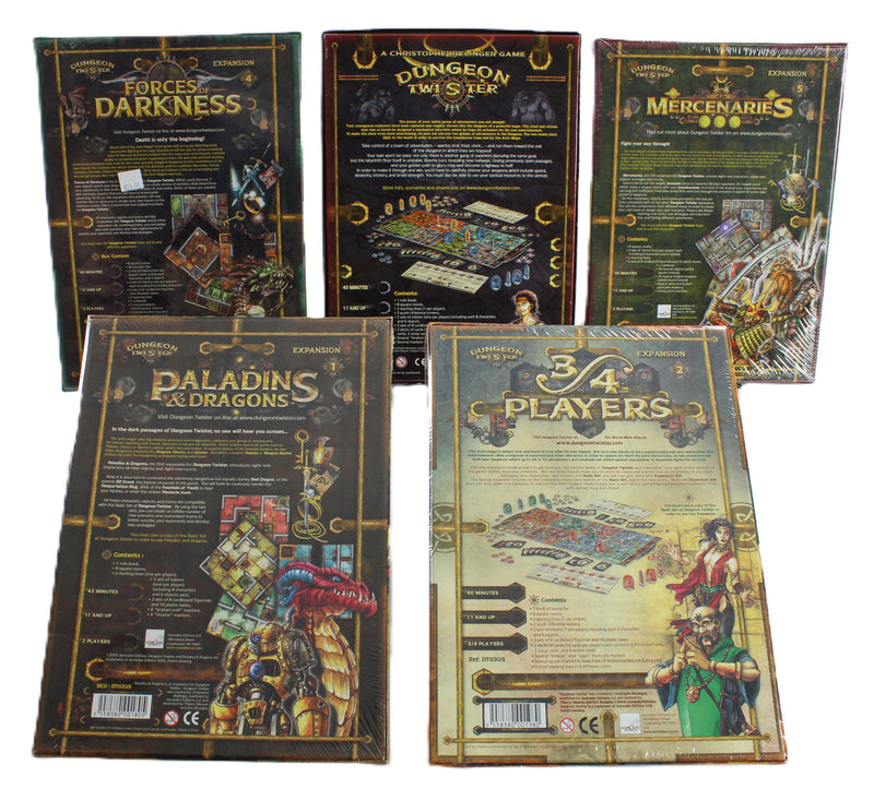 Dungeon Twister + Expansions #1, #2, #4 & #5 Bundle (Asmodee Edition)