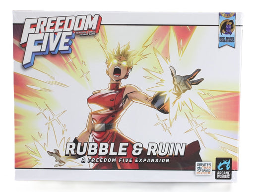 Freedom Five Rubble & Ruin expansion, a Sentinel Comics board game — sealed