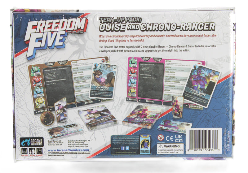 Freedom Five: Team-Up Pack – Guise & Chrono-Ranger Expansion (New & Sealed)