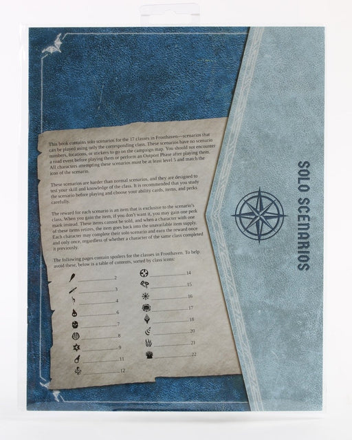 Frosthaven Solo Scenarios expansion pack, 17 solo missions by Cephalofair Games