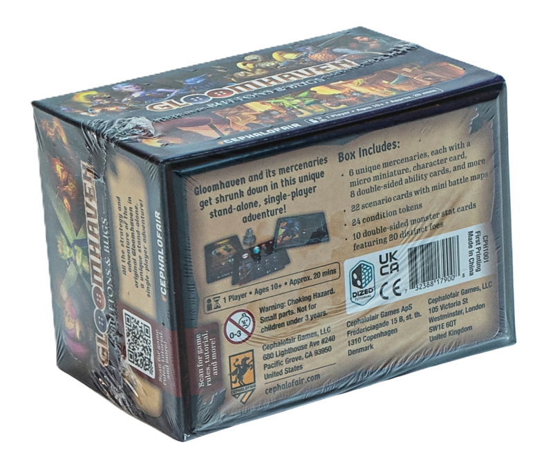 Gloomhaven: Buttons & Bugs – Solo Adventure Board Game – New Sealed
