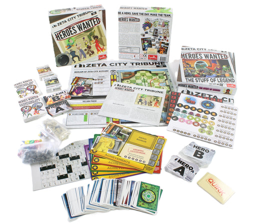 Heroes Wanted board game with all 5 expansions by Action Phase Games, like new
