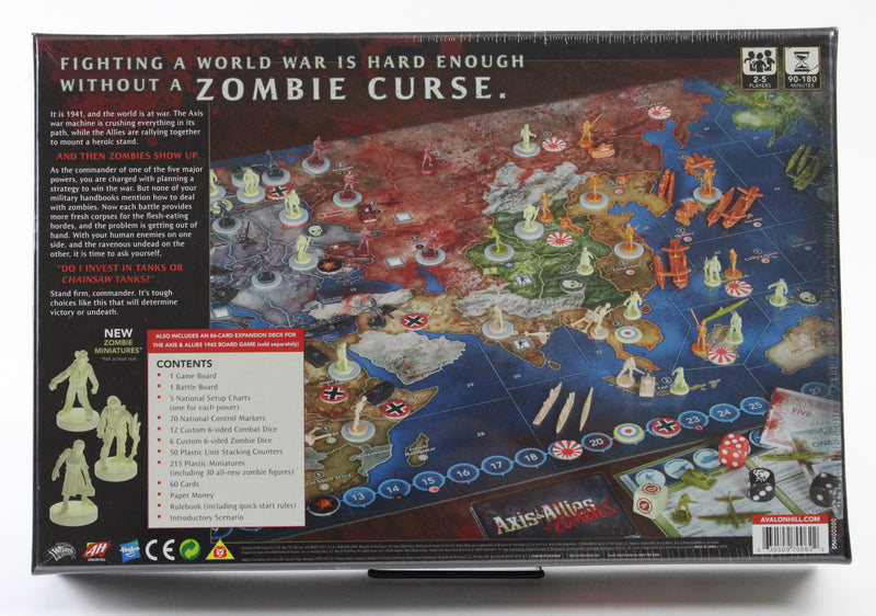 Axis & Allies & Zombies Board Game (New) – Avalon Hill Strategy War Game