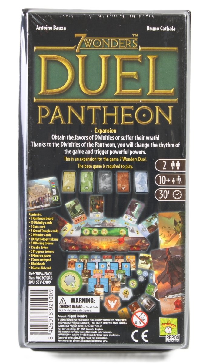 7 Wonders Duel + Pantheon Expansion Bundle (New)