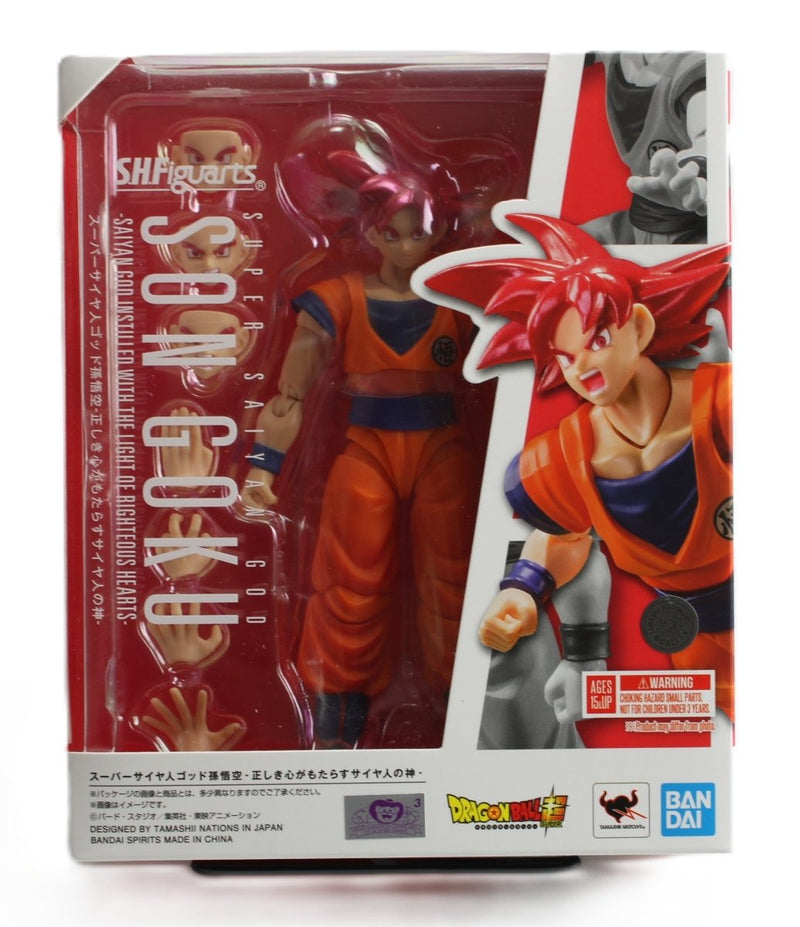 Dragon Ball Super S.H.Figuarts – Super Saiyan God Son Goku: Saiyan God Instilled with the Light of Righteous Hearts