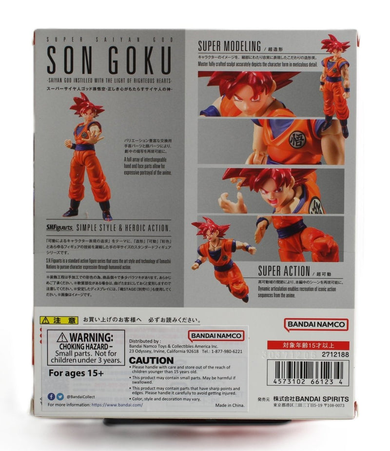 Dragon Ball Super S.H.Figuarts – Super Saiyan God Son Goku: Saiyan God Instilled with the Light of Righteous Hearts