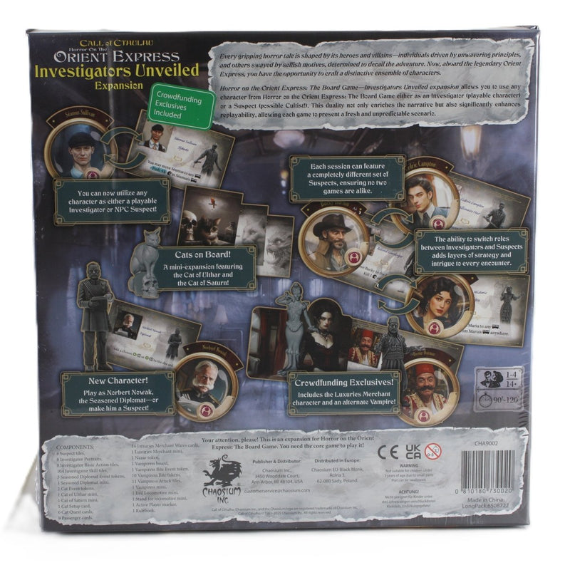 Horror on the Orient Express: The Board Game – All-Inclusive Golden Pass Visual All-In Kickstarter Edition