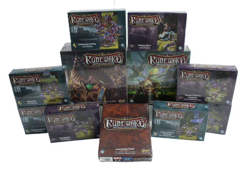 Runewars Miniatures Game – Core + Expansion Bundle – New & Sealed