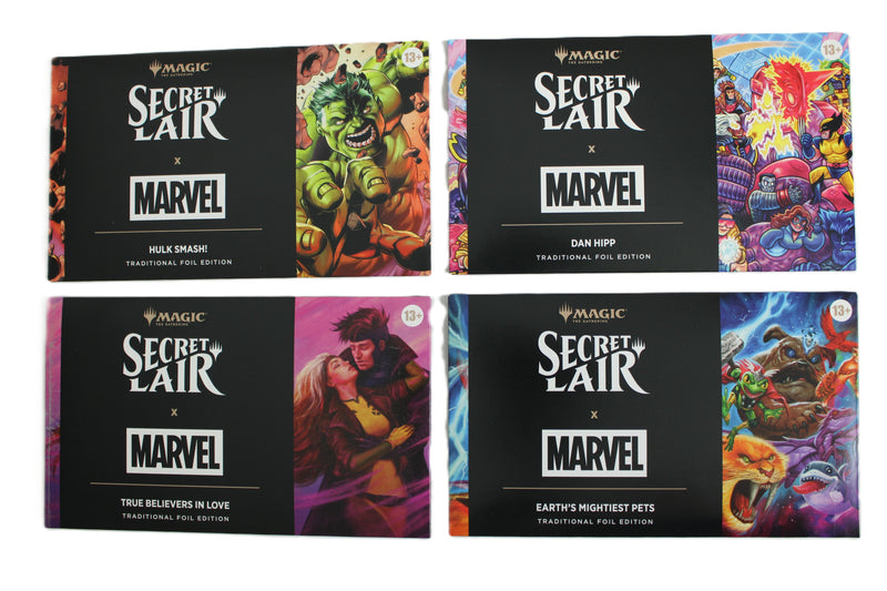 MTG Secret Lair x Marvel – Traditional Foil Bundle – 4 Sealed Drops
