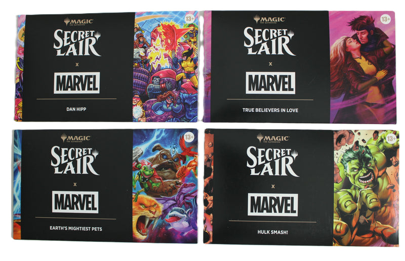 MTG Secret Lair x Marvel – Non-Foil Bundle – 4 Sealed Drops