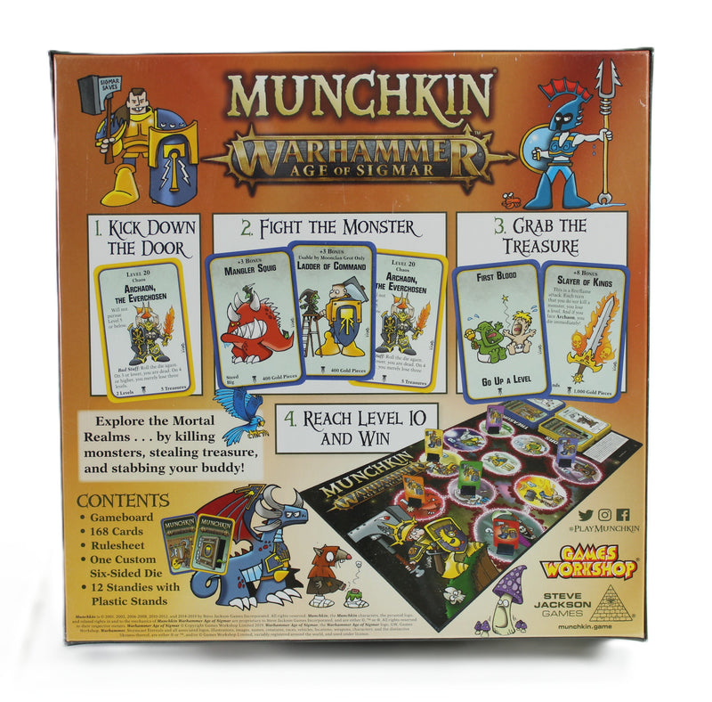 Munchkin Warhammer Age of Sigmar Deluxe Board Game – New & Sealed