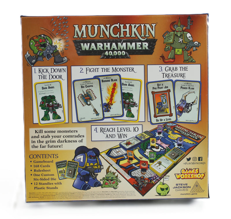 Munchkin Warhammer 40,000 + 2 Expansions + Chaos Dice Bundle