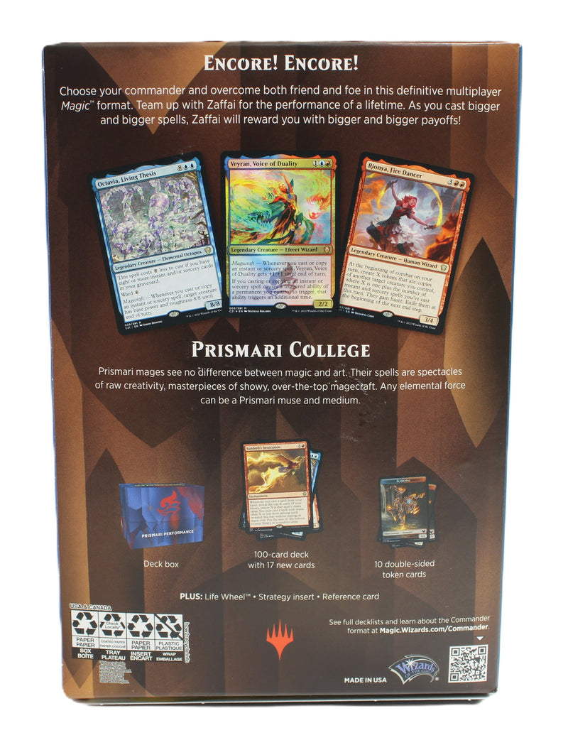 MTG: Commander 2021 Prismari Performance - Commander Deck