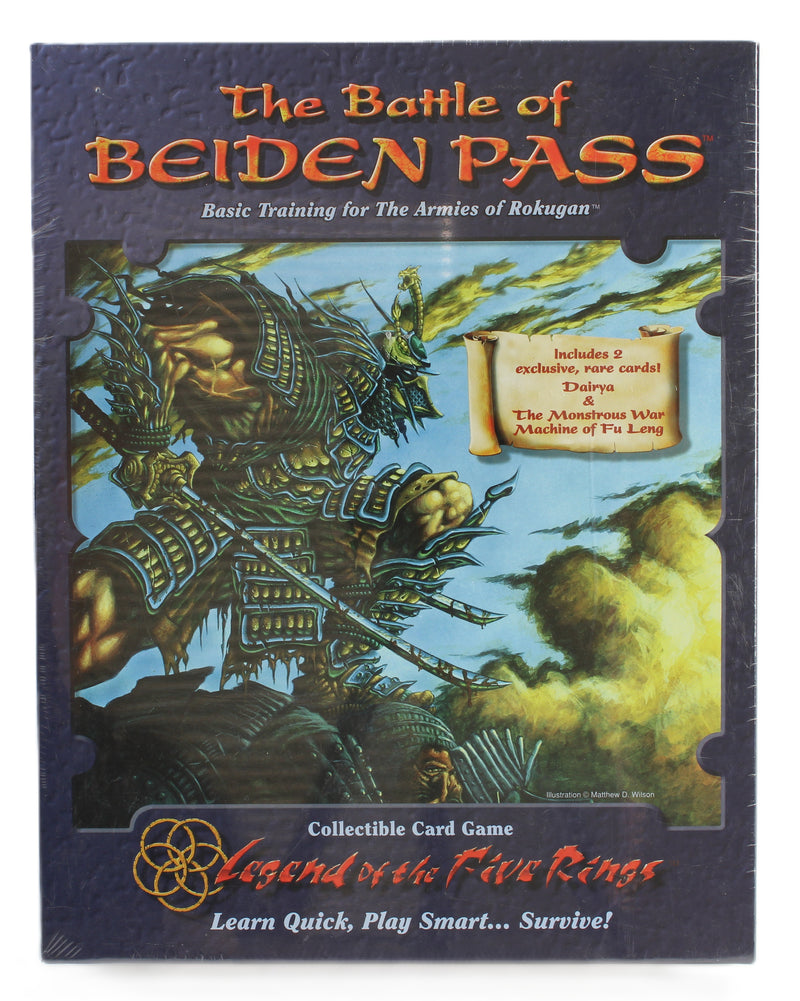 Legend of the Five Rings CCG – The Battle of Beiden Pass Boxed Set (1996) – New & Factory Sealed