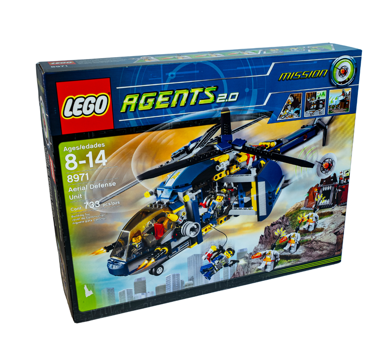 LEGO Agents 2.0 8971 Aerial Defense Unit NEW Sealed Retired 2009 (Box Damage)