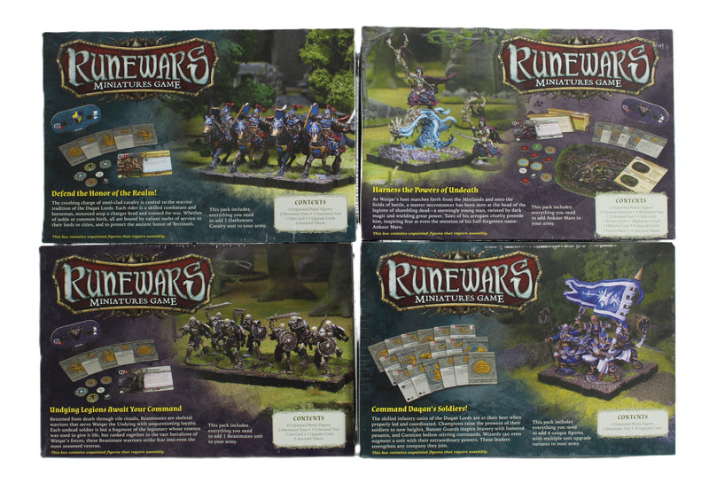 Runewars Miniatures Game – Core + Expansion Bundle – New & Sealed