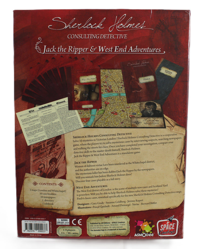 Sherlock Holmes: Jack the Ripper & West End Adventures – New & Sealed