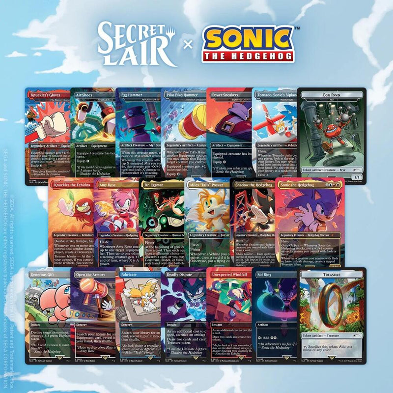 MTG Secret Lair Sonic the Hedgehog Super Sonic Rainbow Non-Foil Bundle Sealed