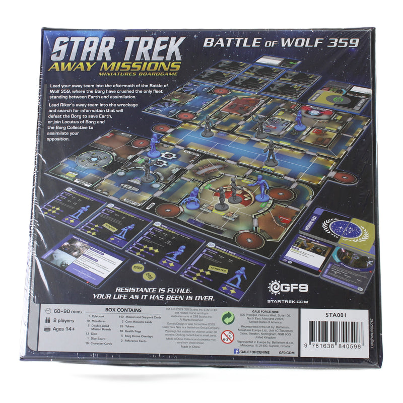 Star Trek: Away Missions Core Game + Commander Sela & Chancellor Gowron Expansions (New & Sealed)
