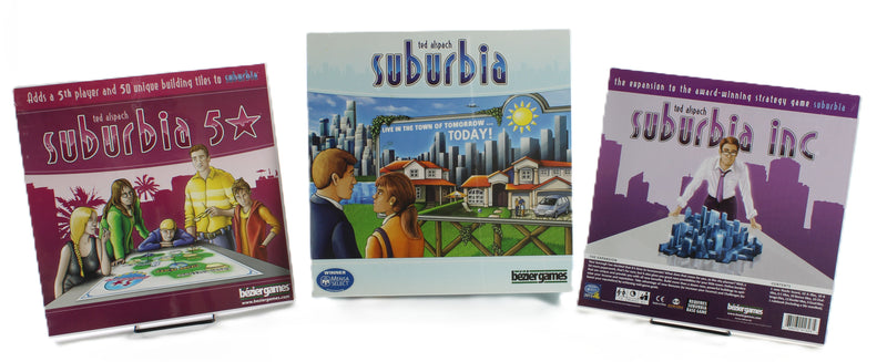Suburbia Bundle – Base Game + Suburbia Inc. + 5★ Expansion (Bezier Games)