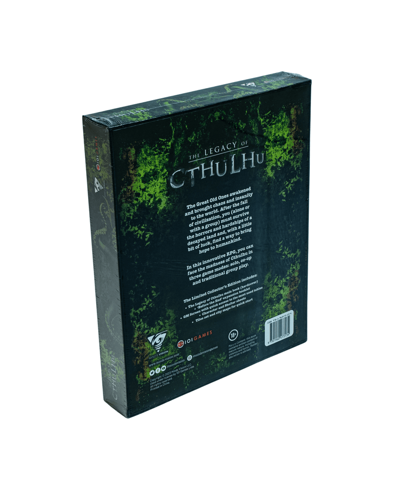 The Legacy of Cthulhu Collector's Edition Deluxe Box Set RPG Hardcover + GM Screen + Maps