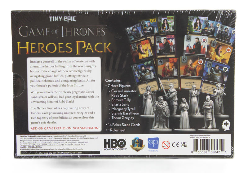Tiny Epic Game of Thrones Gameplay All-In Bundle (New & Sealed) – Deluxe Edition + Ice & Fire + Heroes Pack + Accessories