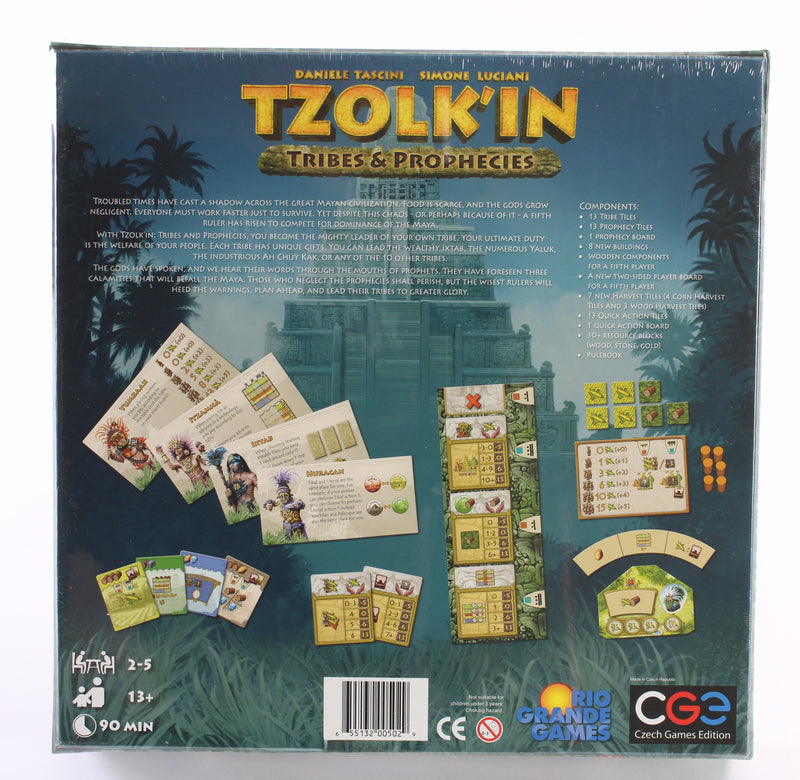 Tzolk'in: The Mayan Calendar + Tribes & Prophecies Expansion Bundle (Like New / Sealed Expansion)