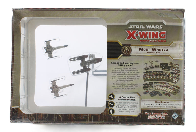 Star Wars X-Wing Miniatures Game Most Wanted Expansion Pack SWX28 Fantasy Flight Games