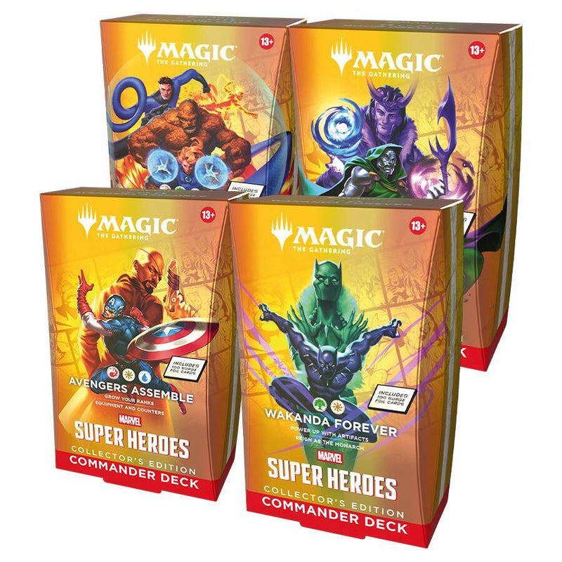 Magic: The Gathering Marvel Super Heroes Commander Collector Box set