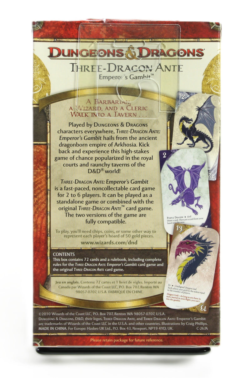 D&D: Three-Dragon Ante Emperor's Gambit - Card Game