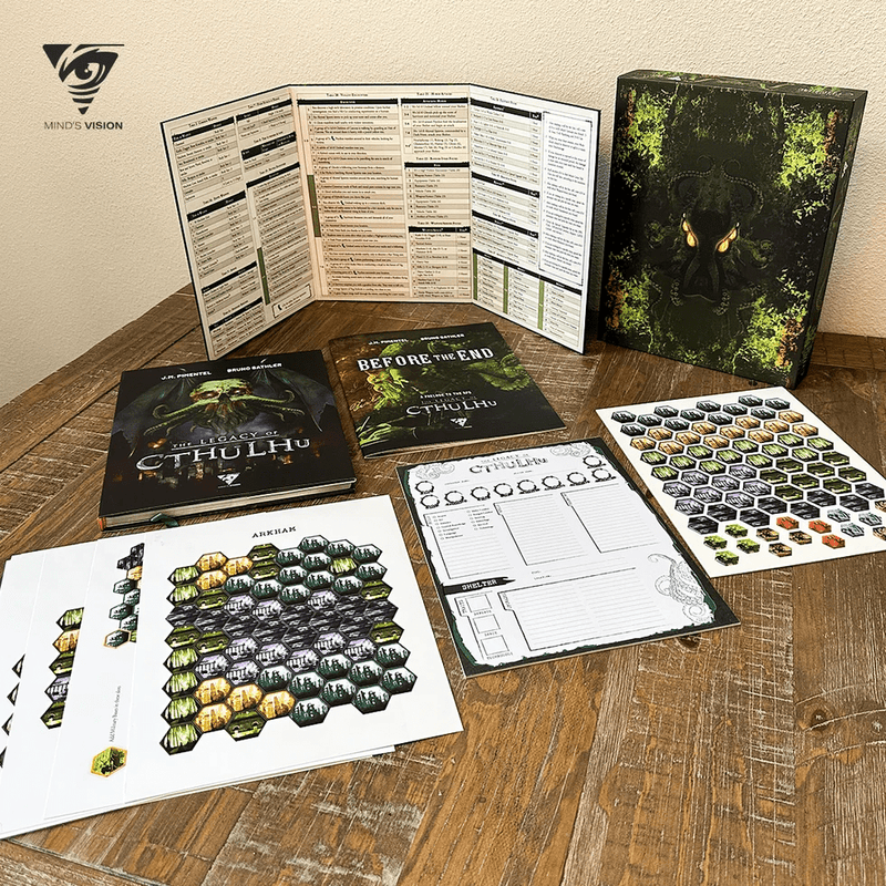 The Legacy of Cthulhu Collector's Edition Deluxe Box Set RPG Hardcover + GM Screen + Maps