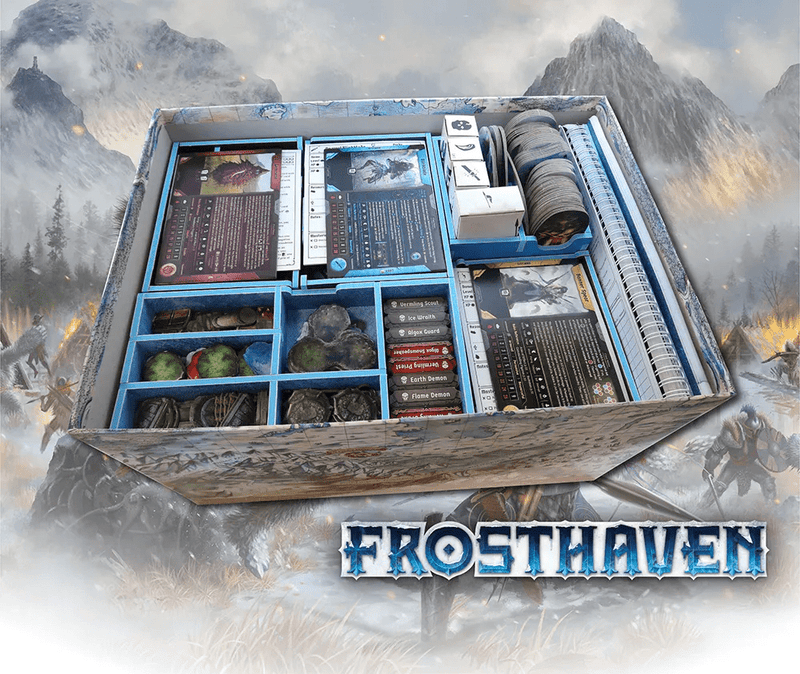 Folded Space Frosthaven insert organizer, official colour foam core insert