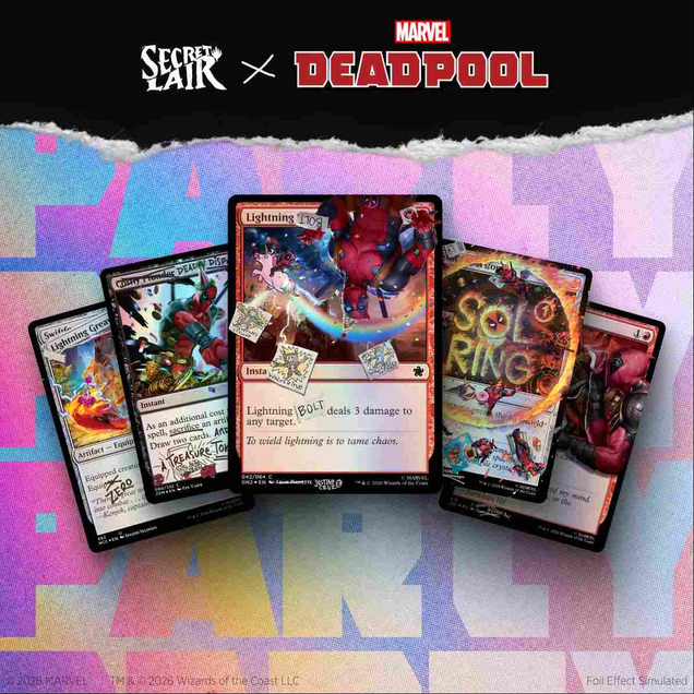 Magic: The Gathering Secret Lair x Marvel's Deadpool: I Fixed It (You're Welcome) – Pool Party Foil Edition