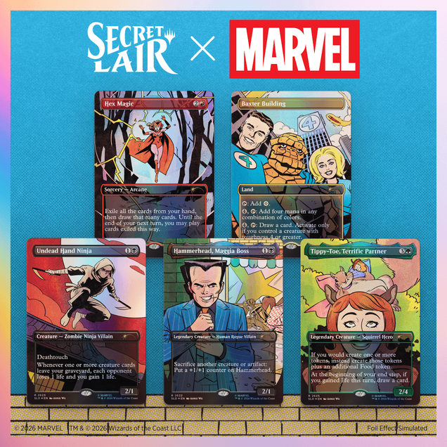 Magic: The Gathering Secret Lair x Marvel: Spinner Rack Specials (Foil Edition)