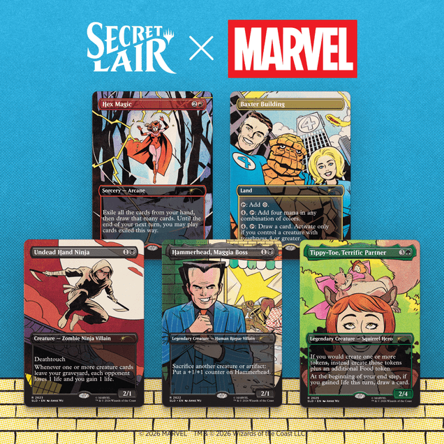 Magic: The Gathering Secret Lair x Marvel: Spinner Rack Specials (Non-Foil Edition)