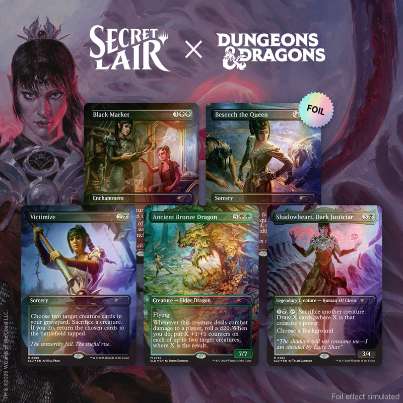 MTG Secret Lair x Dungeons & Dragons Shadowheart's Devotion Traditional Foil Edition Sealed