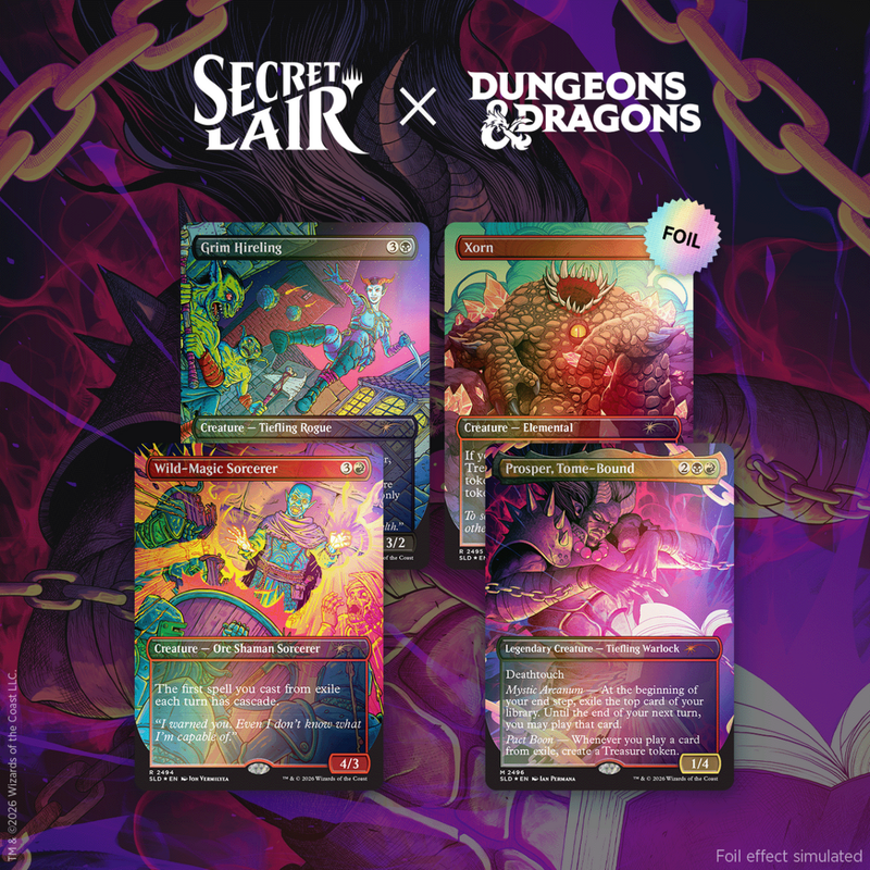 MTG Secret Lair x Dungeons & Dragons Shadows Over Baldur's Gate Traditional Foil Sealed