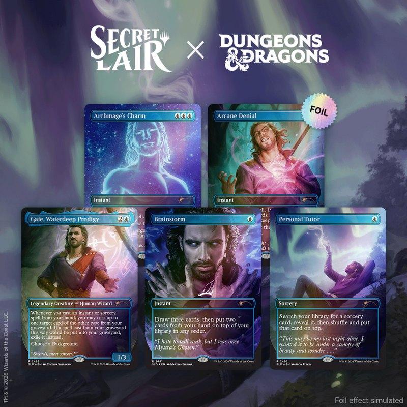 MTG Secret Lair x Dungeons & Dragons Gale's Ambition Traditional Foil Edition Sealed