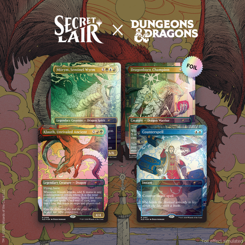MTG Secret Lair x Dungeons & Dragons Whispers in Candlekeep Traditional Foil Edition Sealed